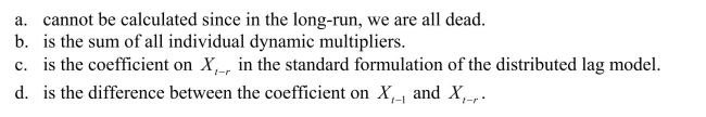 The long-run cumulative dynamic multiplier