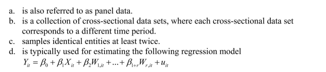 A repeated cross-sectional data set