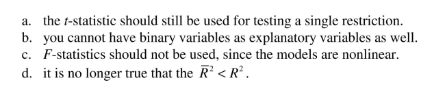 When estimating probit and logit models,