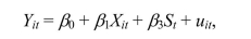 Your textbook suggests an entity-demeaned procedure to avoid having to specify a potentially large number of binary variables.While it is somewhat tedious to specify a binary variable for each entity, this can still be handled relatively easily in the case of the 48 contiguous states.Give a few examples where it might be close to impossible to implement specifying such large number of entity binary variables.The idea of the entity-demeaned procedure was introduced as a computationally convenient and simplifying procedure.Since there are also time fixed effects, why is there no discussion of using a time-demeaned procedure? Using the following equation