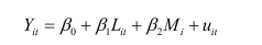 In Sports Economics, production functions are often estimated by relating the winning percentage of teams (Y)to inputs indicating performance in certain aspects of the game. However, this omits the quality of management.Assume that you could measure the quality of pitching and hitting by a single index L, and that managerial ability is represented by M, which is assumed to be constant over time.The production function would then be specified as follows: where i is an index for the baseball team, and t indexes time and all variables are in logs. (a)
