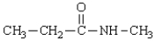 The IUPAC name for the compound   is A)  methylbutanamide B)  methylpropanamide C)  1-methylaminopropanamide D)  N-methylpropanamide
