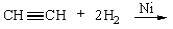 For the following reaction, select a correct product characterization from the response list.   A)  An alkane is formed. B)  An alkene is formed. C)  An aromatic hydrocarbon is formed. D)  Markovnikov's rule is needed to predict the major organic product.