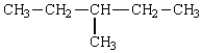 Select from the response list a compound that has two secondary carbon atoms present. A)    B)    C)    D)   