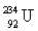 <strong>The daughter isotope produced by the beta decay of is</strong> A) B) C) D)