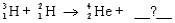 Identify the missing reactant or product in the following nuclear equation using the response list.   A)  alpha particle B)  beta particle C)  neutron D)  proton