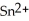 What element is oxidized in the following equation and what element is reduced?   + 2 Ag → Sn + 2 Ag⁺ A)  The tin ion,   , is oxidized, while the silver, Ag, is reduced. B)  The tin ion,   , is reduced, while the silver, Ag, is oxidized. C)  Both the tin ion,   , and the silver, Ag, are reduced. D)  Both the tin ion,   , and the silver, Ag, are oxidized.