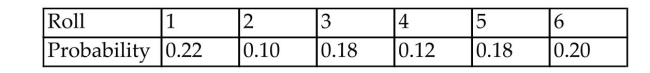 <strong>The table below shows the probabilities generated by rolling one die 50 times and recording the number rolled.Are the events A = { roll an odd number } and B = {roll a number less than or equal to two} disjoint?  </strong> A) No B) Yes <div style=padding-top: 35px> 