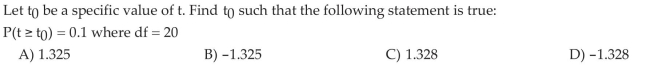 Determine t-values