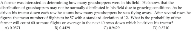 Describe the Distribution of the Sample Mean-Samples from a Population That Is Not Normal  <div style=padding-top: 35px> 