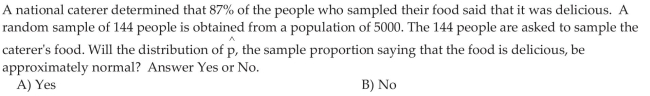 Describe the Sampling Distribution of a Sample Proportion  <div style=padding-top: 35px> 
