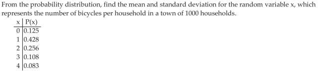 Compute the Variance and Standard Deviation of a Discrete Random Variable