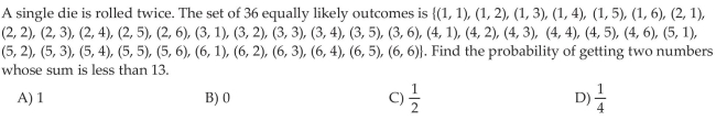 Compute and Interpret Probabilities Using the Classical Method