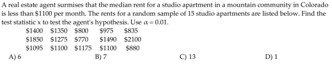 Choose the one alternative that best completes the statement or answers the question.  <div style=padding-top: 35px> 