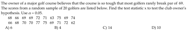 Choose the one alternative that best completes the statement or answers the question.  <div style=padding-top: 35px> 
