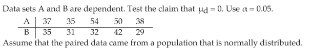 Test Hypotheses Regarding Matched-Pairs Data