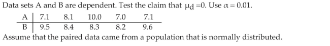 Test Hypotheses Regarding Matched-Pairs Data