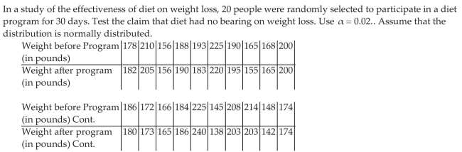 Test Hypotheses Regarding Matched-Pairs Data