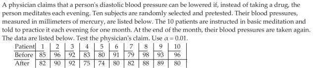 Test Hypotheses Regarding Matched-Pairs Data