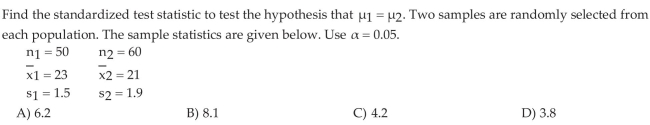Test Hypotheses Regarding the Difference of Two Independent Means