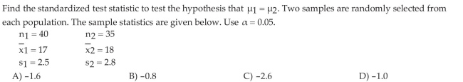 Test Hypotheses Regarding the Difference of Two Independent Means