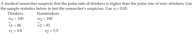 Test Hypotheses Regarding the Difference of Two Independent Means