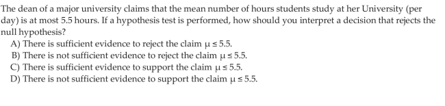 State Conclusions to Hypothesis Tests