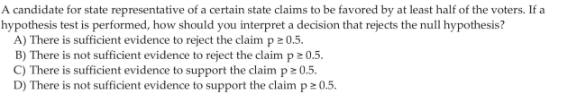 State Conclusions to Hypothesis Tests