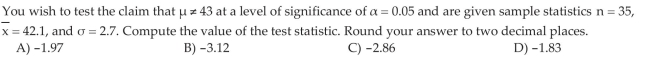 Test Hypotheses about a Population Mean with Known Using the Classical Approach