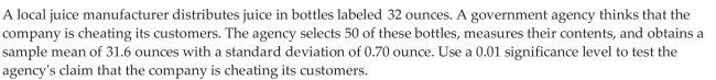 Test Hypotheses about a Population Mean with Known Using the Classical Approach