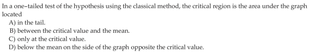 Test Hypotheses about a Population Mean with Known Using the Classical Approach