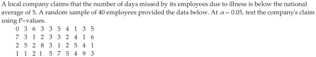 Test Hypotheses about a Population Mean with Known Using P-values