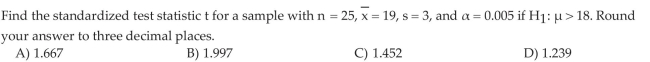 Test Hypotheses about a Population Mean with Unknown