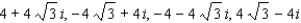 <strong>Find the four fourth roots of .</strong> A) B) C) D) E)