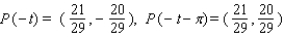 <strong>Let P ( t ) be the point on the unit circle U that corresponds to t. If P ( t ) has the coordinates , find , , , .</strong> A) B) C) D) E)