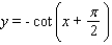 <strong>Find an equation using the cotangent function that has the same graph as .</strong> A) B) C) D) E)