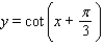 <strong>Find an equation using the cotangent function that has the same graph as .</strong> A) B) C) D) E)