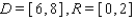 <strong>The graph of a one-to-one function f is shown. Find the domain D and range R of the inverse function . </strong> A) B) C) D) E)