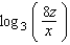<strong>Write the expression as one logarithm. </strong> A) B) C) D) E)