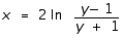 <strong>Use common logarithms to solve for x in terms of y. </strong> A) B) C) D) E)