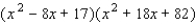 <strong>A polynomial f ( x ) with real coefficients and leading coefficient 1 has the given zeros and degree. Express f ( x ) as a product of linear and quadratic polynomials with real coefficients that are irreducible over R. </strong> A) B) C) D) E)