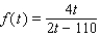 <strong>Salt water of concentration 0.5 pound of salt per gallon flows into a large tank that initially contains 220 gallons of pure water. If the flow rate of salt water into the tank is 4 gal/min, find a formula for the salt concentration (in lb/gal) after t minutes.</strong> A) B) C) D) E)