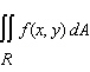 Evaluate the double integral   for the given function f(x, y)  and the region R.   A)  14 B)  13 C)  11 D)  18 E)  2