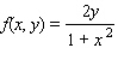 Find the volume of the solid bounded above by the surface z = f(x, y)  And below by the plane region R.   ; R is the region bounded by   . A)    B)    C)   