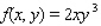 Evaluate the double integral   for the given function f(x, y) and the region R.   ; R is the rectangle defined by  