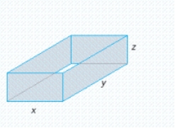 A building in the shape of a rectangular box is to have a volume of   (see the figure). It is estimated that the annual heating and cooling costs will be $2/square foot for the top, $4/square foot for the front and back, and $2/square foot for the sides. Find the dimensions of the building that will result in a minimal annual heating and cooling cost. What is the minimal annual heating and cooling cost(C)?  