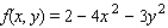 Find the critical point(s)  of the function. Then use the second derivative test to classify the nature of each point, if possible. Finally, determine the relative extrema of the function.   A)  (0, 0) ; relative maximum value: f(0, 0)  = 2 B)  (2, 4) ; relative maximum value: f(0, 0)  = 3 C)  (3, 0) ; relative maximum value: f(0, 0)  = 4