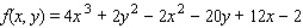Find the critical point(s)  of the function. Then use the second derivative test to classify the nature of each point, if possible. Finally, determine the relative extrema of the function.   A)  (1, 5)  and (2, 5) ; saddle point: f(1, 5)  = - 47; relative minimum value: f(2, 5)  = - 48 B)  (1, 5)  and (2, 5) ; relative maximum value: f(1, 5)  = - 48; relative minimum value: f(2, 5)  = 47 C)  (1, 5) ; saddle point: f(1, 5)  = - 47 D)  (2, 5) ; relative maximum value: f(2, 5)  = 48 E)  there are no critical points