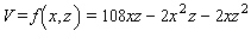 Postal regulations specify that the combined length and girth of a parcel sent by parcel post may not exceed 108 in. Find the dimensions of the rectangular package that would have the greatest possible volume under these regulations. (Hint: Let the dimensions of the box be   by   by   (see the figure below) . Then,   , and the volume   . So that   . Maximize   .)    A)  x = 20 inches, y = 37 inches, z = 15 inches, V = 11,100 cubic inches B)  x = 18 inches, y = 18 inches, z = 15 inches, V = 4,860 cubic inches C)  x = 20 inches, y = 36 inches, z = 20 inches, V = 11,664 cubic inches D)  x = 20 inches, y = 36 inches, z = 15 inches, V = 11,100 cubic inches E)  x = 18 inches, y = 36 inches, z = 18 inches, V = 11,664 cubic inches