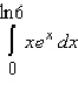 Evaluate the definite integral by using the method of integration by parts.   A)    B)    C)    D)    E)   